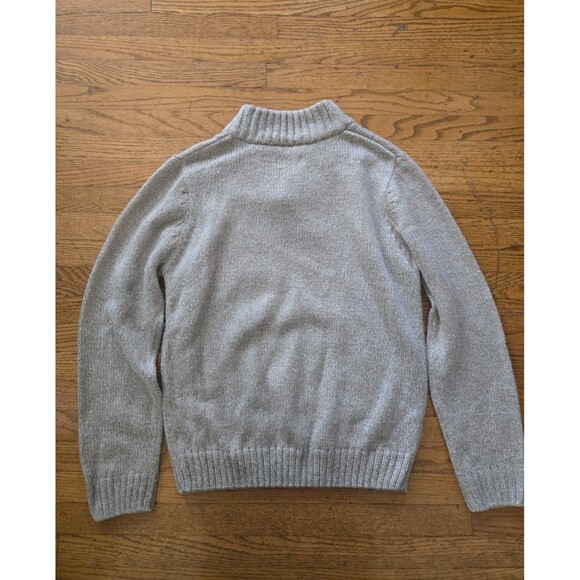 Vintage David Taylor Mens Size Medium V-Neck Gray Knit Sweater - Picture 4 of 6